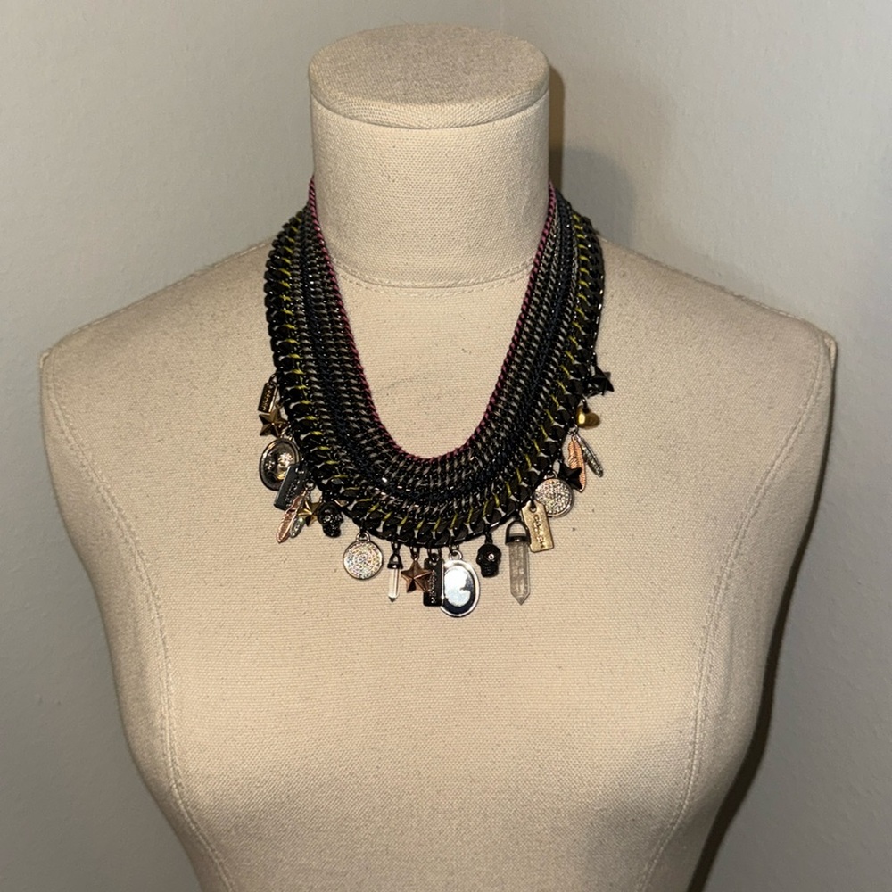 Coach Collar Statement Charm Necklace